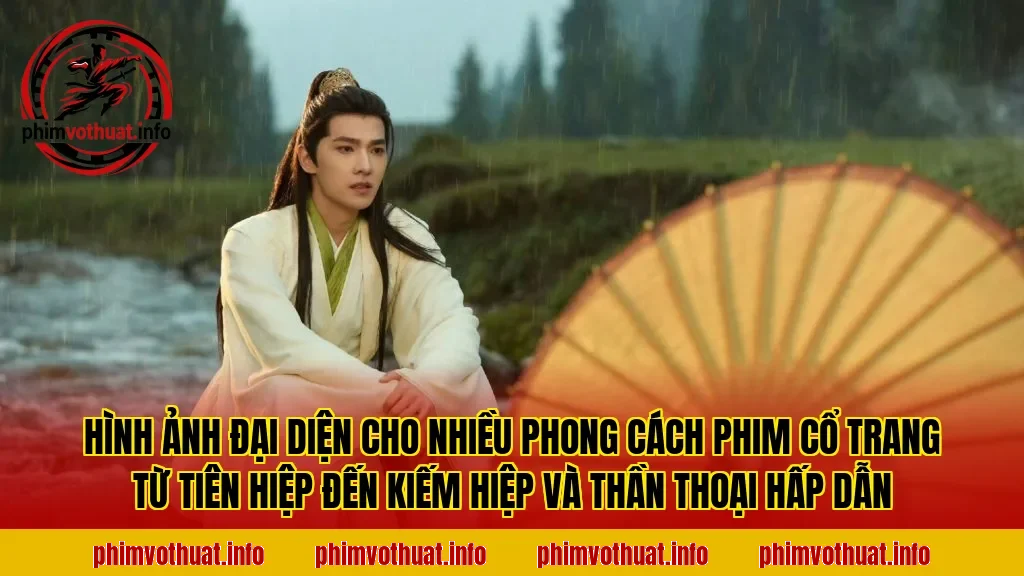 Hình ảnh đại diện cho nhiều phong cách phim cổ trang từ tiên hiệp đến kiếm hiệp và thần thoại hấp dẫn