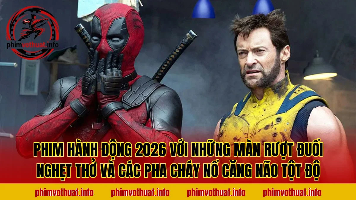 PHIM HÀNH ĐỘNG 2026 VỚI NHỮNG MÀN RƯỢT ĐUỔI NGHẸT THỞ VÀ CÁC PHA CHÁY NỔ CĂNG NÃO TỘT ĐỘ
