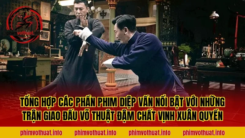 Tổng hợp các phần phim Diệp Vấn nổi bật với những trận giao đấu võ thuật đậm chất Vịnh Xuân Quyền